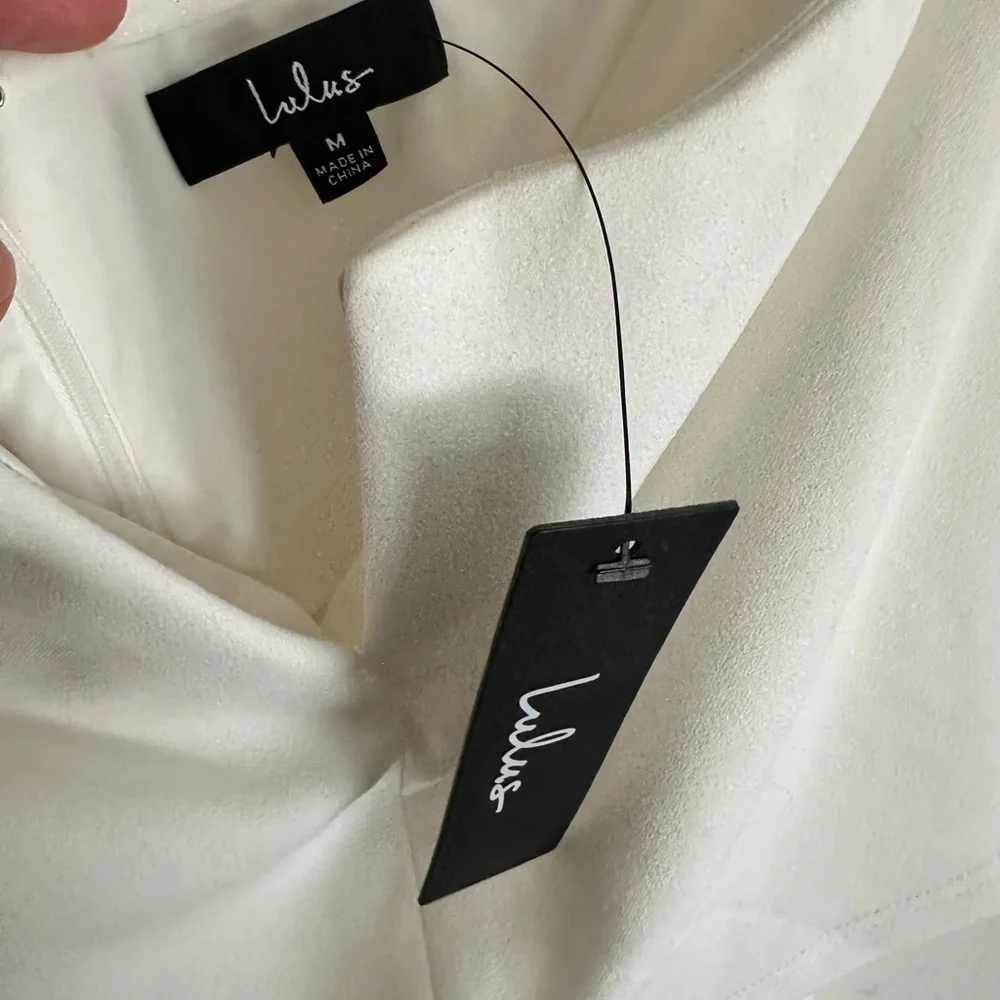 NWT Lulu's Ivory Strapless Romper - Picture 4 of 6